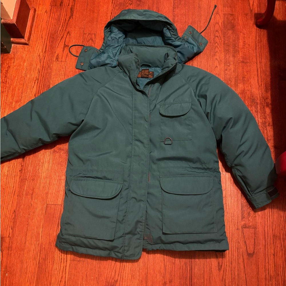 Eddie Bauer Teal Down Ski Jacket